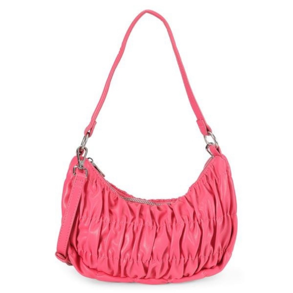 NWT Ruched Two-Way Shoulder Bag